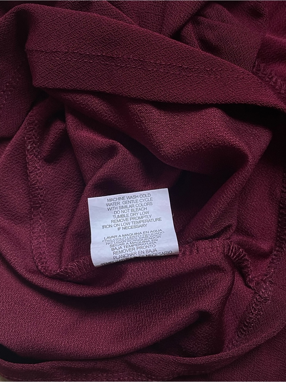 Burgundy Strappy Halter Tank Top Size S Minimalist Cami Summer Casual Clean Girl - Picture 6 of 10